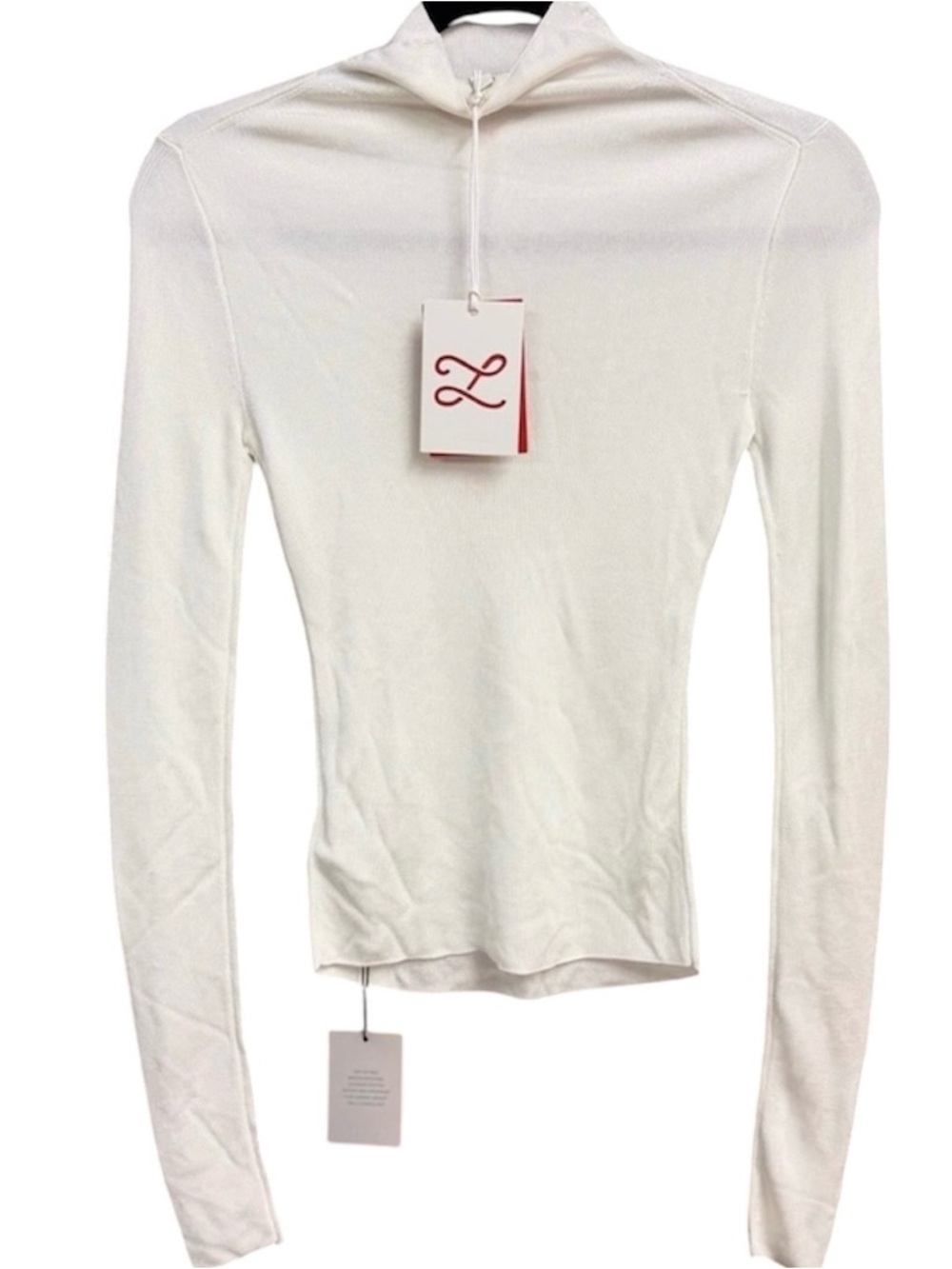 REVOLVE L’academie NWT Sydni Knit Top Ivory Size Medium - Picture 4 of 5